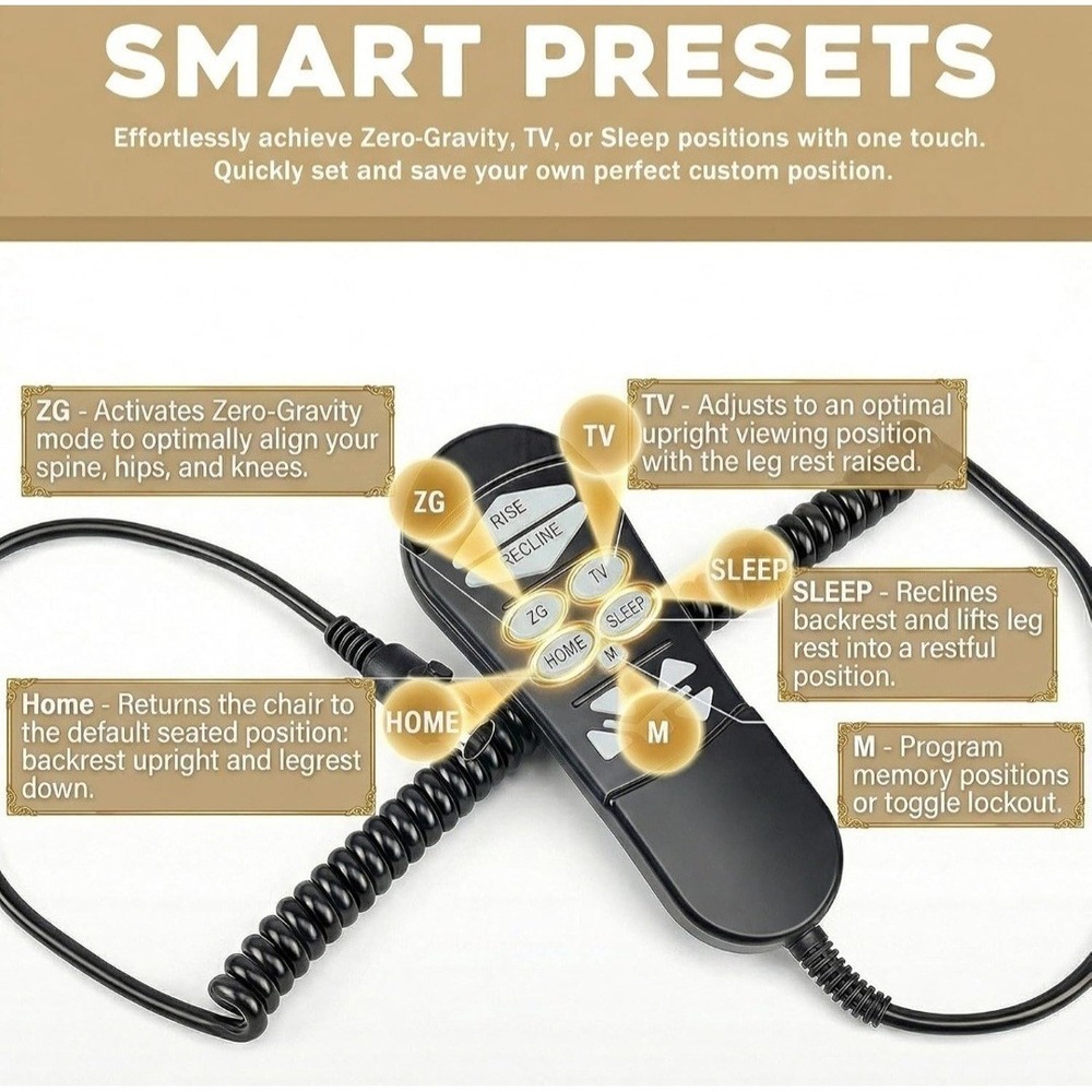 5-Pin Lift Chair Remote Replacement Compatible with Golden&Ultra Comfort... - Picture 6 of 7